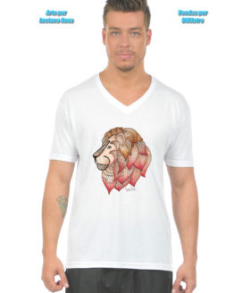 Camiseta Masculina Malha Fria leao