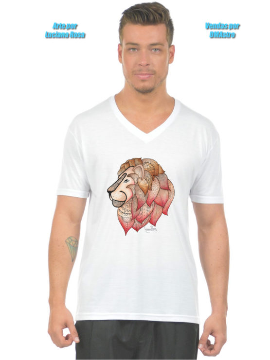 Camiseta Masculina Signo de Leão