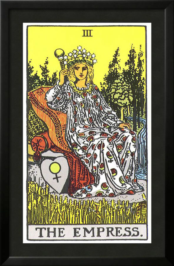 Quadro Emoldurado Tarô Rider-Waite Arcano Maior 3 A Imperatriz de Arthur Edward Waite e Pamela Colman Smith - Image 2