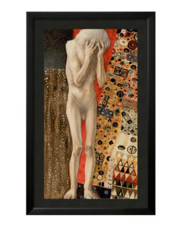 Quadro Emoldurado Taro Golden Gustave Klimt Arcano Maior 0 O Louco DMAstro Brasil Loja Holistica Base