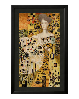 Quadro Emoldurado Taro Golden Gustave Klimt Arcano Maior 10 A Roda da Fortuna DMAstro Brasil Loja Holistica Base