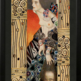 Quadro Emoldurado Tarô Golden Klimt Arcano Maior 11 A Força de Gustave Klimt - Image 2