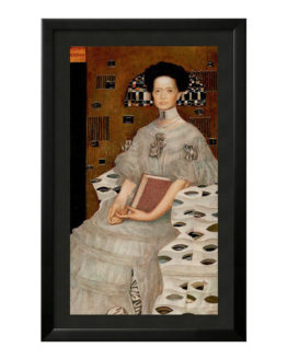 Quadro Emoldurado Taro Golden Gustave Klimt Arcano Maior 2 Alta Sacerdotisa DMAstro Brasil Loja Holistica Base