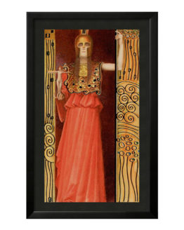 Quadro Emoldurado Taro Golden Gustave Klimt Arcano Maior 3 A Imperatriz DMAstro Brasil Loja Holistica Base