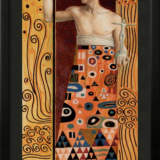 Quadro Emoldurado Tarô Golden Klimt Arcano Maior 4 O Imperador de Gustave Klimt - Image 2