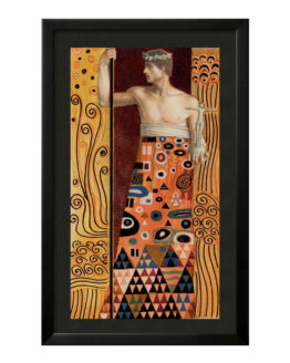 Quadro Emoldurado Taro Golden Gustave Klimt Arcano Maior 4 O Imperador DMAstro Brasil Loja Holistica Base