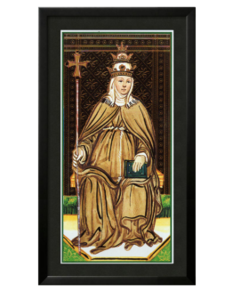 Quadro Emoldurado Taro Visconti-Sforza Arcano Maior 02 A Alta Sacerdotisa DMAstro Brasil Loja Holistica Base