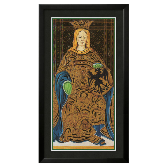 Quadro Emoldurado Tarô Visconti Sforza Arcano Maior 3 A Imperatriz de A. A. Atanassov