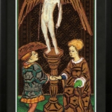 Quadro Emoldurado Tarô Visconti Sforza Arcano Maior 6 Os Enamorados de A. A. Atanassov - Image 2