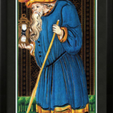 Quadro Emoldurado Tarô Visconti Sforza Arcano Maior 9 O Eremita de A. A. Atanassov - Image 2