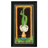 Quadro Emoldurado Tarô Visconti Sforza Arcano Maior 12 O Pendurado - O Enforcado de A. A. Atanassov