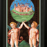 Quadro Emoldurado Tarô Visconti Sforza Arcano Maior 21 O Mundo de A. A. Atanassov - Image 2