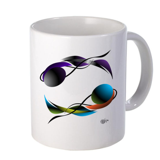 Caneca do Signo Câncer de Linda Liau