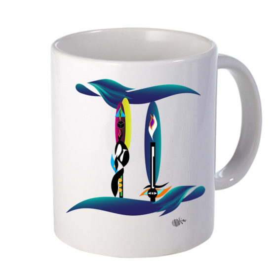 Caneca do Signo Gêmeos de Linda Liau